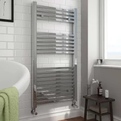 Victorian Plumbing Cube Heated Towel Rail - Chrome (600 X 1100mm) -Bathroom Extractor Fans Sales kub612cd1