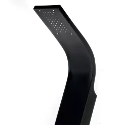 Victorian Plumbing Maverick Tower Shower Panel (Thermostatic) - Black -Bathroom Extractor Fans Sales maverickthermostaticshowerpanelblackbsp001d1