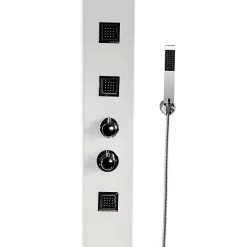 Victorian Plumbing Maverick Tower Shower Panel (Thermostatic) - White -Bathroom Extractor Fans Sales maverickthermostaticshowerpanelwhitewsp001d2