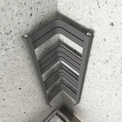 Milan Bathroom Milan Corner Anthracite 1200 X 300 X 300 Heated Towel Rail -Bathroom Extractor Fans Sales mcrn12ad1