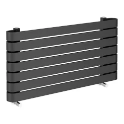 Milan Bathroom Milan Curved Anthracite 1000 X 500 Horizontal Designer Flat Panel Heated Towel Rail -Bathroom Extractor Fans Sales mctr5105a3 d3