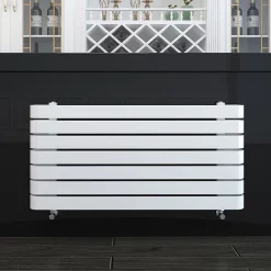 Milan Bathroom Milan Curved White 1000 X 500 Horizontal Designer Flat Panel Heated Towel Rail 7 Milan Bathroom Milan Curved White 1000 X 500 Horizontal Designer Flat Panel Heated Towel Rail -Bathroom Extractor Fans Sales mctr5105w3 d1