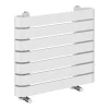 Milan Bathroom Milan Curved White 600 X 500 Horizontal Designer Flat Panel Heated Towel Rail -Bathroom Extractor Fans Sales mctr56w3 d3