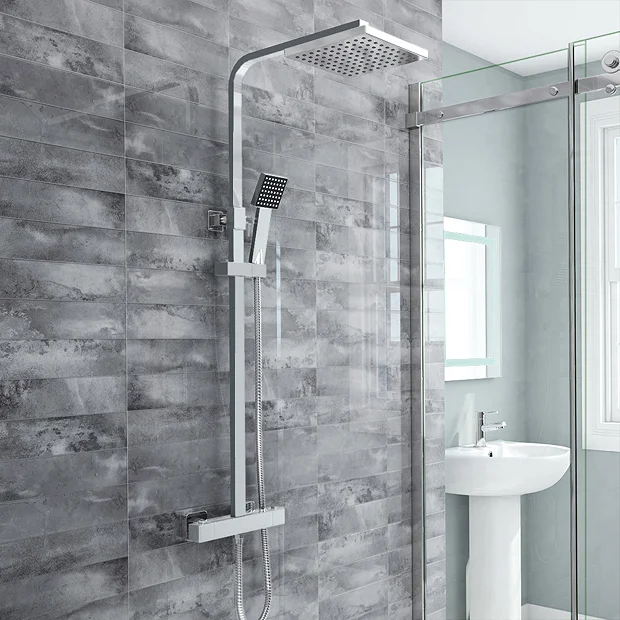 Milan Bathroom Milan Modern Thermostatic Shower - Chrome 4 Milan Bathroom Milan Modern Thermostatic Shower - Chrome - Image 2