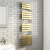 Arezzo Brushed Brass 1600 X 500 Heated Towel Rail -Bathroom Extractor Fans Sales mil16bbl