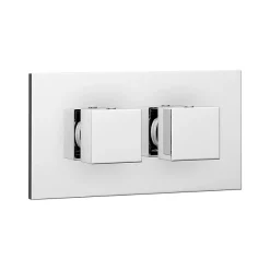 Milan Bathroom Milan Square Thermostatic 3 Way Concealed Shower Valve With Diverter - Chrome