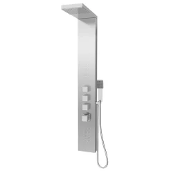 Milan Bathroom Milan Modern Stainless Steel Tower Shower Panel (Thermostatic) -Bathroom Extractor Fans Sales milanmodernstainlesssteeltowershowerpanelthermostaticnd1