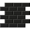 Victorian Plumbing Victoria Black Mini Metro Mosaic Tile - 291 X 296mm -Bathroom Extractor Fans Sales minblk ln