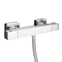 Milan Bathroom Milan Bar Shower Package W. Flat Minimalist Slider Handset Kit -Bathroom Extractor Fans Sales mmbsft1d4