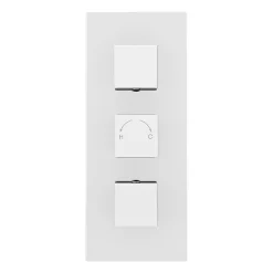 Milan Bathroom Milan Concealed Shower Valve With Slide Rail Kit + Wall Mounted Fixed Head