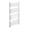 Monza­­ Bathroom Monza 500 X 1000 White Designer D-Shaped Heated Towel Rail -Bathroom Extractor Fans Sales mz10x5w n d1