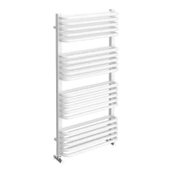 Monza­­ Bathroom Monza 500 X 1000 White Designer D-Shaped Heated Towel Rail