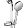 Monza­­ Bathroom Monza Grab Rail Shower Slider Kit - Chrome -Bathroom Extractor Fans Sales mzsrgr d1