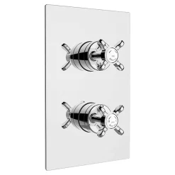 Bristan - 1901 Thermostatic Recessed Dual Control Shower Valve With Integral Diverter - Chrome