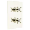 Bristan - 1901 Thermostatic Recessed Dual Control Shower Valve With Integral Diverter - Gold -Bathroom Extractor Fans Sales n2shcdivg l