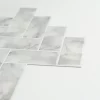 Fine Decor Wallpap Herringbone Carrara Peel & Stick Backsplash Tiles - Pack Of 4