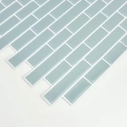 Fine Decor Wallpap Sea Glass Peel & Stick Backsplash Tiles - Pack Of 4 -Bathroom Extractor Fans Sales nh2361 d4