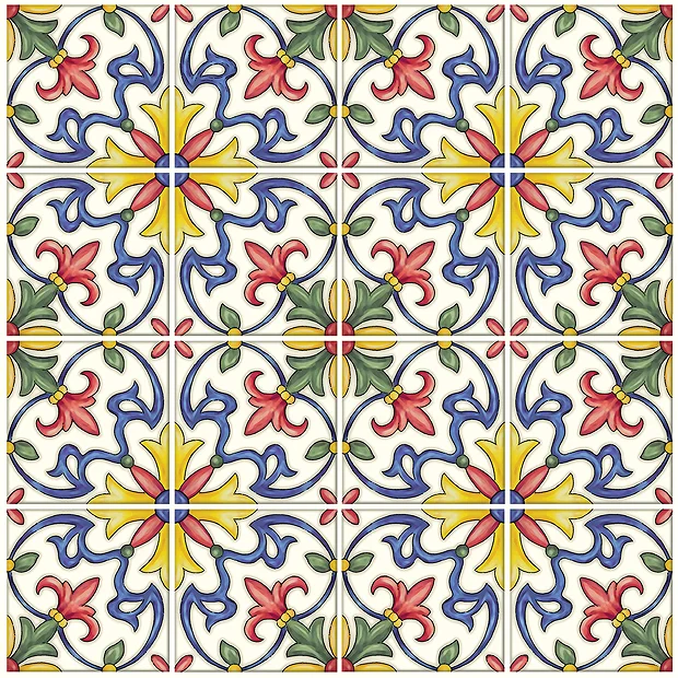 Fine Decor Wallpap Tuscan Peel & Stick Backsplash Tiles - Pack Of 4 5 Fine Decor Wallpap Tuscan Peel & Stick Backsplash Tiles - Pack Of 4 - Image 3