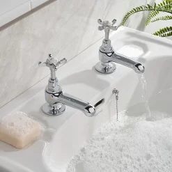 Bristan 1901 Traditional Vanity Basin Taps - Chrome Plated -Bathroom Extractor Fans Sales nvanccd.ai1