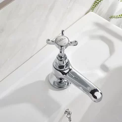 Bristan 1901 Traditional Vanity Basin Taps - Chrome Plated