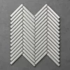 Victorian Plumbing Otsu Herringbone Mosaic Tile Sheet Gloss White - 277 X 266mm -Bathroom Extractor Fans Sales othbgw lrg2