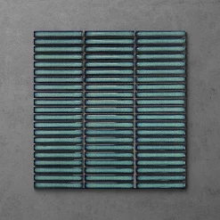 Victorian Plumbing Otsu Mini Kit-Kat Mosaic Tile Sheet Gloss Turquoise Speckled - 290 X 280mm 7 Victorian Plumbing Otsu Mini Kit-Kat Mosaic Tile Sheet Gloss Turquoise Speckled - 290 X 280mm -Bathroom Extractor Fans Sales otmkktur l2