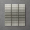 Victorian Plumbing Otsu Mini Kit-Kat Mosaic Tile Sheet Gloss White With Shaded Edges - 290 X 280mm