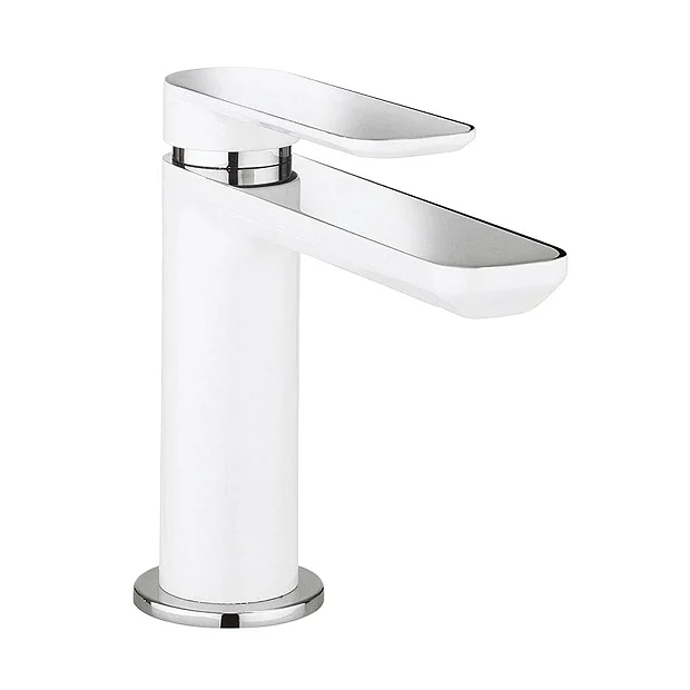 Crosswater Pier Monobloc Basin Mixer - White 4 Crosswater Pier Monobloc Basin Mixer - White - Image 2