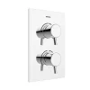 Bristan - Prism Thermostatic Recessed Dual Control Shower Valve With Integral Diverter -Bathroom Extractor Fans Sales pm2shcdivc l