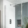 Nuie Quest Rectangular Concealed Thermostatic Twin Shower Valve