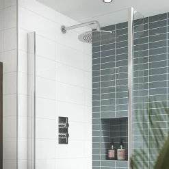 Nuie Quest Rectangular Concealed Thermostatic Twin Shower Valve