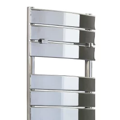 Milan Bathroom Milan Curved Heated Towel Rail 840mm X 493mm Chrome