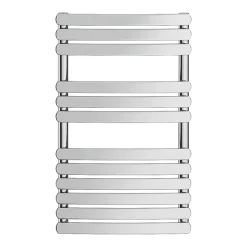 Victorian Plumbing Murano Curved H800mm X W490mm Heated Towel Rail - Chrome -Bathroom Extractor Fans Sales rad08 nd1