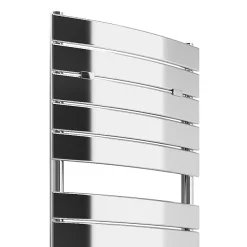 Milan Bathroom Milan Curved Heated Towel Rail 1512mm X 493mm Chrome -Bathroom Extractor Fans Sales rad10c detail01