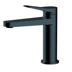 RAK Ceramic RAK Petit Round Standard Basin Mixer Matt Black