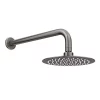 Arezzo Gunmetal Grey Round Shower Package With Concealed Valve + Head -Bathroom Extractor Fans Sales rd2gmpkd3