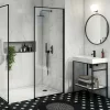 Arezzo Matt Black Round Thermostatic Shower Pack With Head + Handset (Oval Backplate) -Bathroom Extractor Fans Sales rd4mbpkrd5