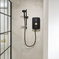 Triton Amala 9.5kw Electric Shower - Black/Brushed Brass -Bathroom Extractor Fans Sales reama87 d4