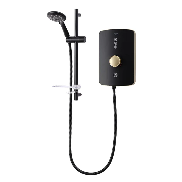 Triton Amala 8.5kw Electric Shower - Black/Brushed Brass 4 Triton Amala 8.5kw Electric Shower - Black/Brushed Brass - Image 2