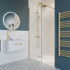 Crosswater Central Brushed Brass Height Adjustable Thermostatic Shower -Bathroom Extractor Fans Sales rm530wf d3