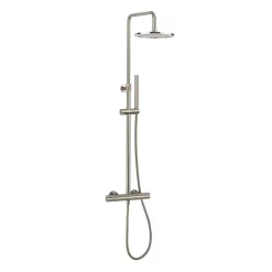 Crosswater Central Brushed Stainless Steel Height Adjustable Thermostatic Shower -Bathroom Extractor Fans Sales rm530wv d1