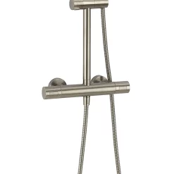 Crosswater Central Brushed Stainless Steel Height Adjustable Thermostatic Shower