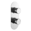 Hudson Reed Round Twin Concealed Thermostatic Shower Valve With Diverter -Bathroom Extractor Fans Sales rndtw01 l