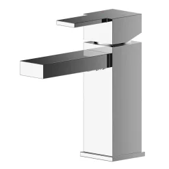 Nuie Sanford Chrome Mini Mono Basin Mixer With Push Button Waste