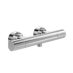 Villeroy & Boch Villeroy And Boch Universal Wall Mounted Round Thermostatic Shower Mixer Valve - Chrome