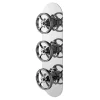 Hudson Reed Revolution Industrial Triple Concealed Thermostatic Shower Valve -Bathroom Extractor Fans Sales siwtr02 l