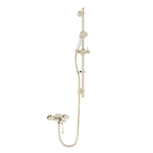 Heritage Bathroom Heritage - Ryde Dual Control Mini Valve With Flexible Kit - Vintage Gold 3 Heritage Bathroom Heritage - Ryde Dual Control Mini Valve With Flexible Kit - Vintage Gold