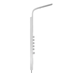 Milan Bathroom Milan Shower Tower Panel - Stainless Steel (Thermostatic)