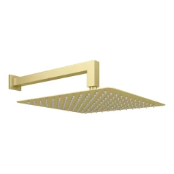 Arezzo Brushed Brass Square Shower Package With Concealed Valve + 300mm Head -Bathroom Extractor Fans Sales sq2bbpk detail01