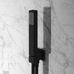 Arezzo Matt Black Square Triple Thermostatic Shower Pack With Head + Handset 11 Arezzo Matt Black Square Triple Thermostatic Shower Pack With Head + Handset -Bathroom Extractor Fans Sales sq3blkpk nd3